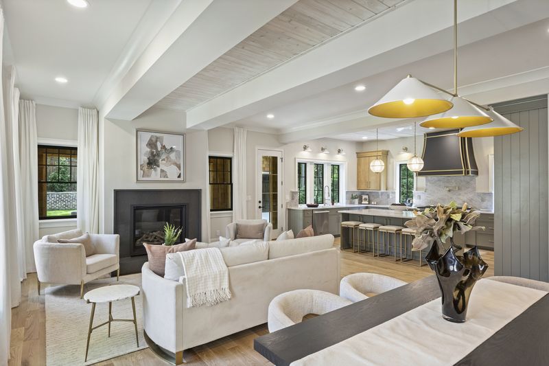 Great room open to the kitchen