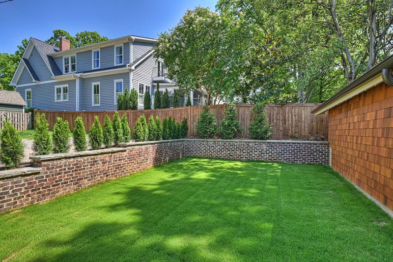 Backyard lawn